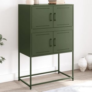 Dulap, verde măslină, 68,5×38,5×107 cm, oțel