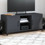 Dulap TV, antracit, 100,5x39x43,5 cm, oțel