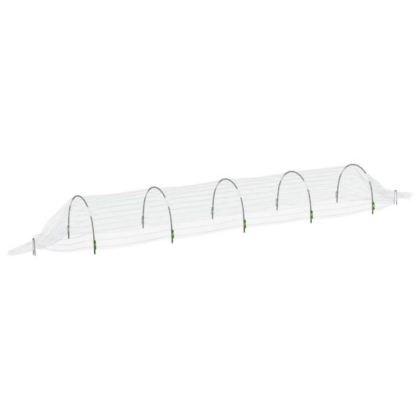 Tuneluri din plasă, 3 buc., 1,5×5 m, fibră de sticlă și PP