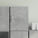 Dulap de perete, gri beton, 30×42,5×40 cm, lemn prelucrat