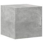 Dulap de perete, gri beton, 40×42,5×40 cm, lemn prelucrat