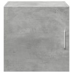 Dulap de perete, gri beton, 40×42,5×40 cm, lemn prelucrat
