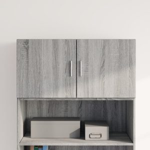 Dulap de perete, gri sonoma, 80×42,5×40 cm, lemn compozit