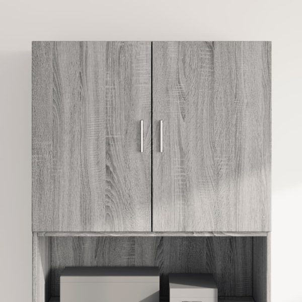 Dulap de perete, gri sonoma, 80×42,5×64 cm, lemn compozit