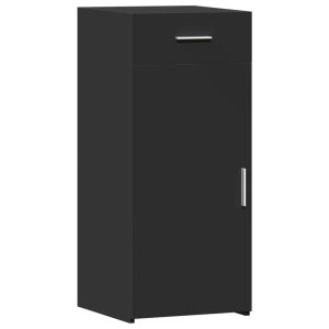 Dulap, negru, 40×42,5×93 cm, lemn prelucrat