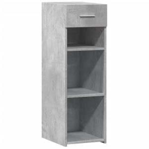 Dulap, gri beton, 30×42,5×93 cm, lemn prelucrat