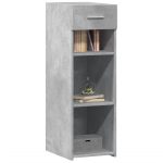 Dulap, gri beton, 30×42,5×93 cm, lemn prelucrat