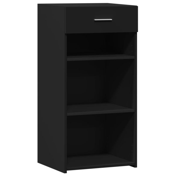 Dulap, negru, 45×42,5×93 cm, lemn prelucrat
