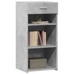 Dulap, gri beton, 45×42,5×93 cm, lemn prelucrat