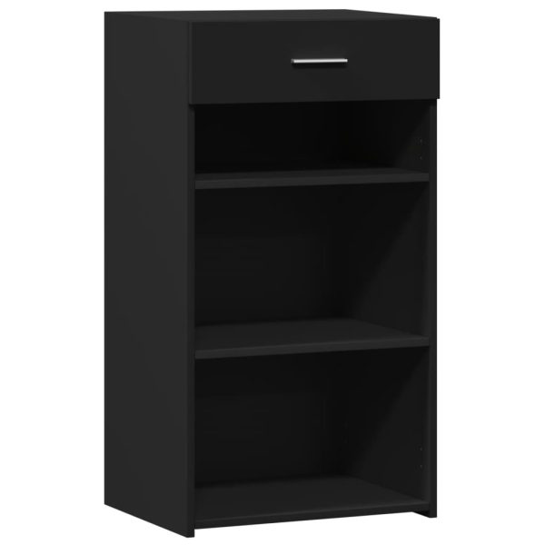 Dulap, negru, 50×42,5×93 cm, lemn prelucrat