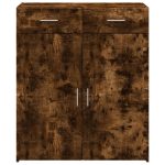 Dulap, stejar fumuriu, 80×42,5×93 cm, lemn prelucrat