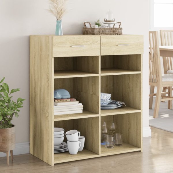 Dulap, stejar sonoma, 80×42,5×93 cm, lemn prelucrat