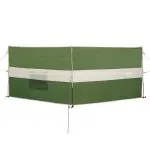 Paravan de camping verde 344×120 cm impermeabil