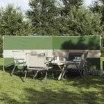 Paravan de camping verde 344×120 cm impermeabil