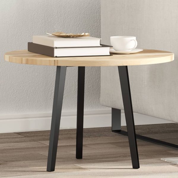 Blat de masă rotund, Ø60×2 cm, lemn masiv de acacia