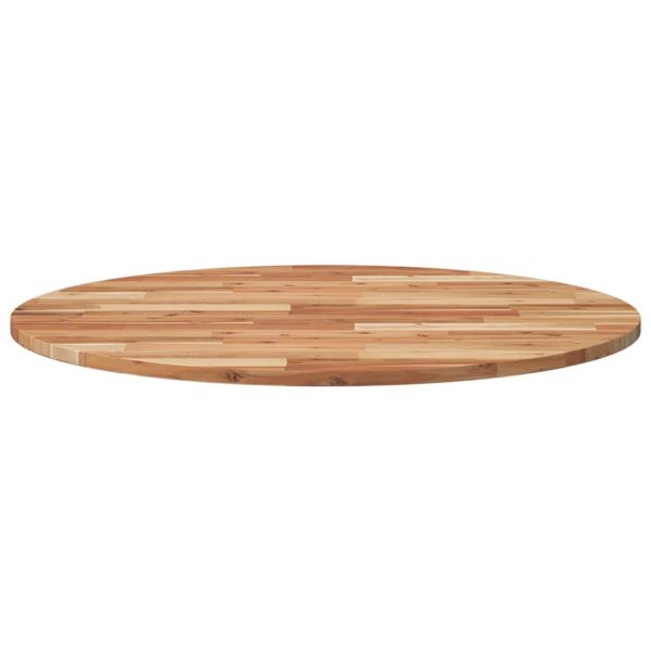 Blat de masă rotund, Ø90×2 cm, lemn masiv de acacia