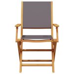 Set mobilier de grădină 5 piese textil antracit/lemn masiv