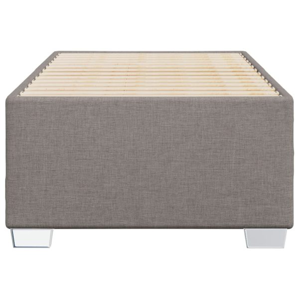 Cadru de pat fără saltea Taupe 90×200 cm țesătură