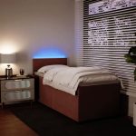 Pat box spring cu saltea, roz, 90×200 cm, catifea