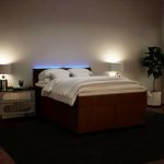 Pat box spring cu saltea, roz, 160×200 cm, catifea