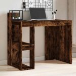 Birou, stejar fumuriu, 103,5×56,5×94 cm, lemn prelucrat