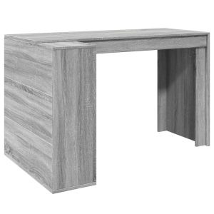 Birou, gri sonoma, 123,5×73,5×75 cm, lemn prelucrat