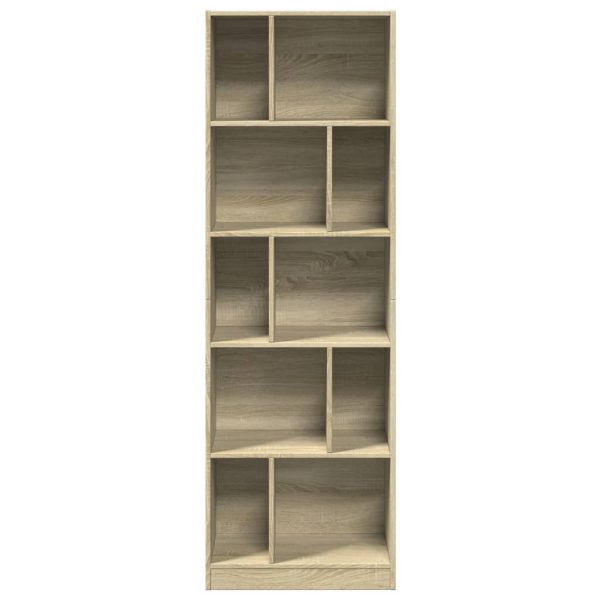 Bibliotecă, stejar sonoma, 57×28,5×174 cm, lemn prelucrat