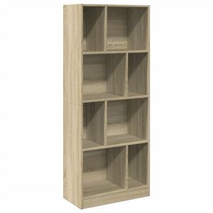 Bibliotecă, stejar sonoma, 57×28,5×141 cm, lemn prelucrat