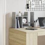 Organizator birou, gri beton, 34,5×15,5×35,5 cm lemn prelucrat