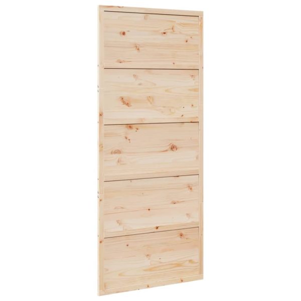 Ușă de hambar, 90×208 cm, lemn masiv de pin