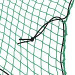 Plasă de remorcă cu funie elastică, verde, 2,2×1,5 m, PP