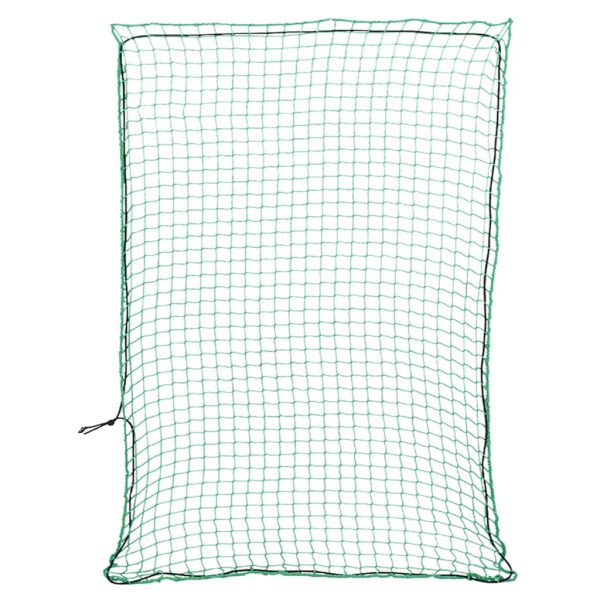 Plasă de remorcă cu funie elastică, verde, 4×3 m, PP
