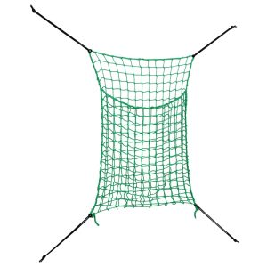 Plase pentru fân, 2 buc, verde, dreptunghiulară, 200×120 cm, PP