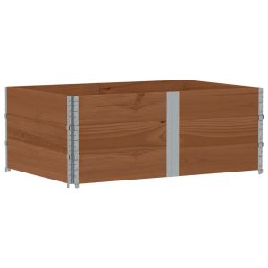 Rame pentru paleți 3 buc. maro 150×100 cm din lemn masiv de pin
