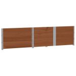 Rame pentru paleți 3 buc. maro 150×100 cm din lemn masiv de pin