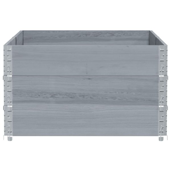 Jardinieră de grădină, gri, 150×100 cm, lemn masiv pin