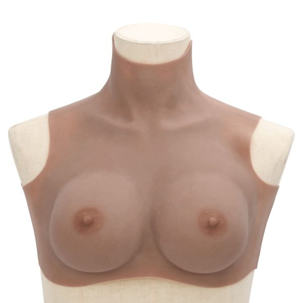 Bust cu sâni din silicon cupă D, bronzat