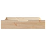 Sertare de pat cu roți, 2 buc., 80x55x16 cm, lemn masiv de pin