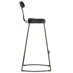 Scaune de bar 2 buc Negru 49x43x103 cm Lemn masiv Mango