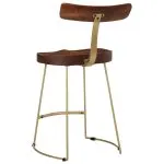 Scaune de bar 2 buc 49x43x79 cm lemn masiv de mango