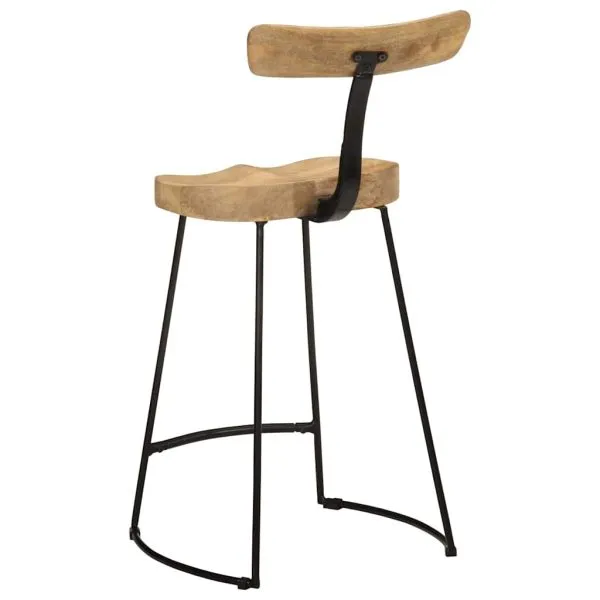 Scaune de bar 2 buc 49x43x88 cm lemn masiv de mango