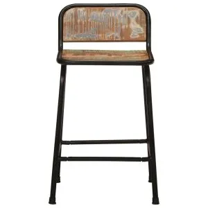 Scaune de bar 2 buc 46×35,5×70 cm lemn masiv recuperat