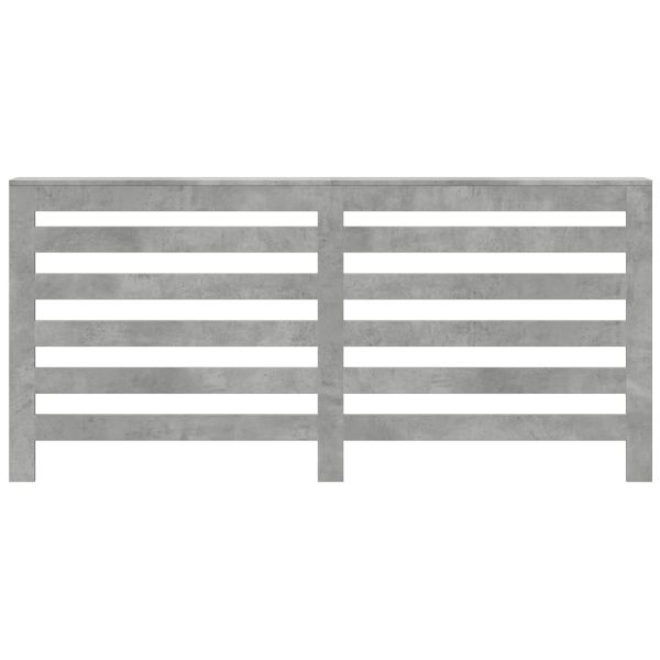 Mască pentru calorifer, gri beton, 175x20x82 cm, lemn prelucrat