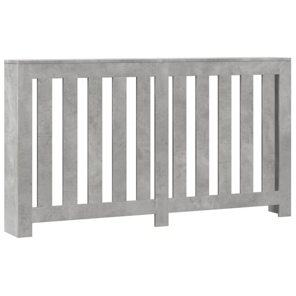Mască pentru calorifer, gri beton, 149x20x82 cm, lemn prelucrat