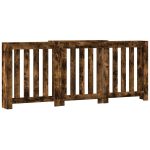 Mască pentru calorifer stejar fumuriu 205×21,5×83,5 cm lemn