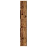Bibliotecă cu 5 niveluri lemn vechi 45×23,5×162,5 cm lemn