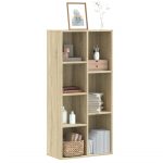 Bibliotecă, stejar sonoma, 50x25x105 cm, lemn prelucrat