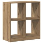 Bibliotecă, stejar artizanal, 68,5x32x75 cm, lemn prelucrat