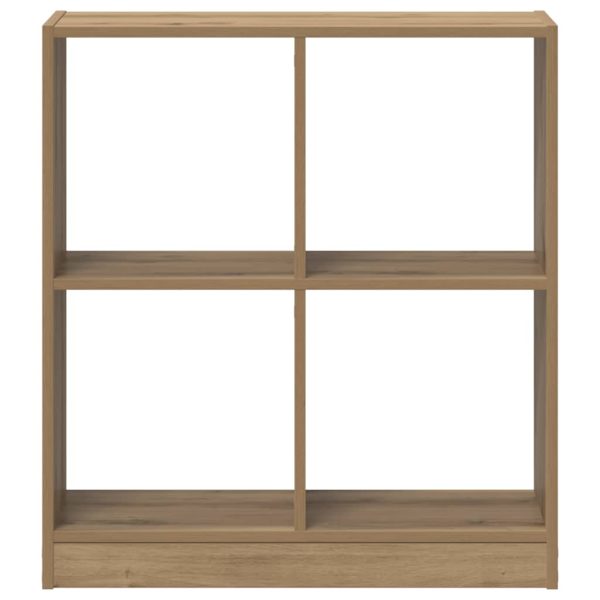 Bibliotecă, stejar artizanal, 68,5x32x75 cm, lemn prelucrat