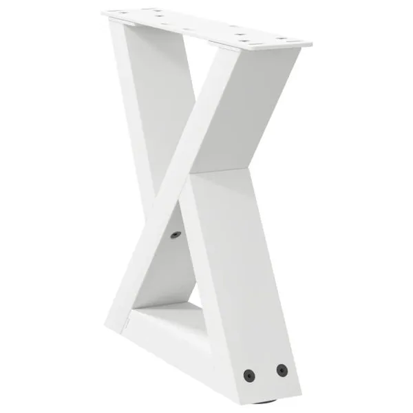 Picioare măsuță de cafea 2 buc Alb 40x(30-31,3) cm Oțel